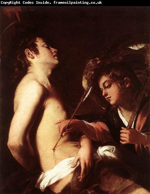 BAGLIONE, Giovanni St Sebastian Healed by an Angel  ed